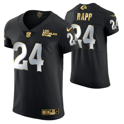 rams-taylor-rapp-golden-edition-jersey-black-men's