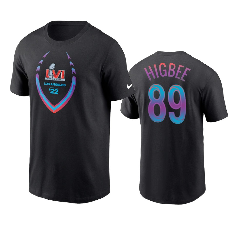 rams tyler higbee black super bowl lvi t shirt