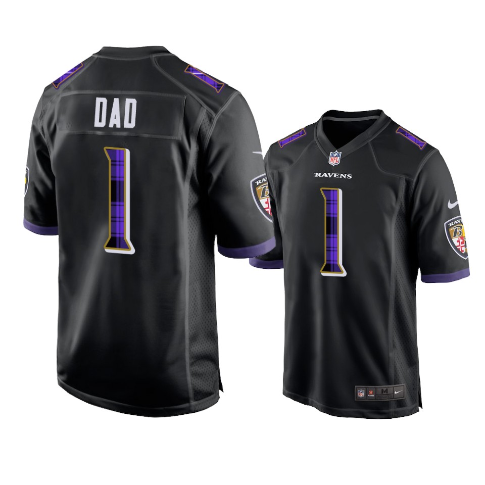 ravens black 2022 father's day jersey