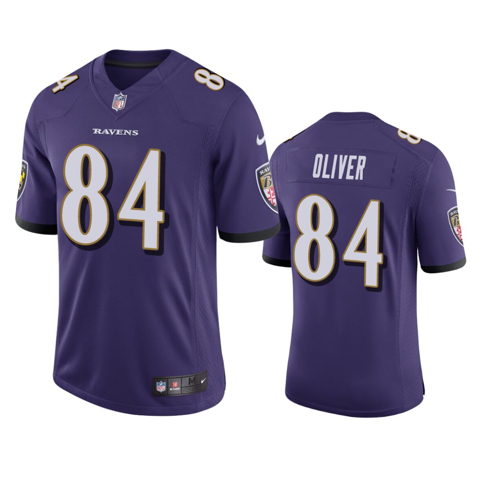 ravens josh oliver purple vapor jersey