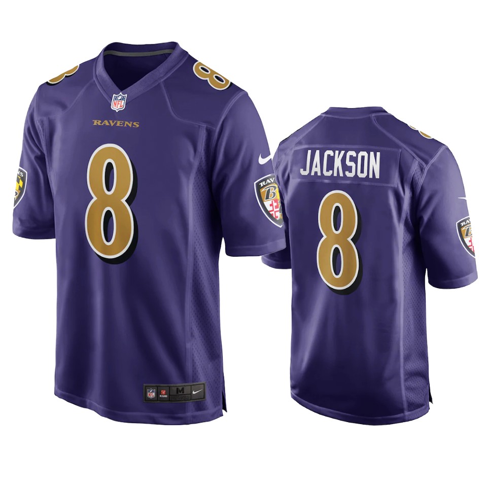ravens lamar jackson purple game jersey