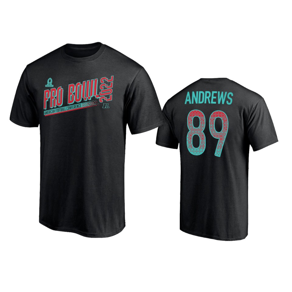 ravens mark andrews black 2022 afc pro bowl t shirt