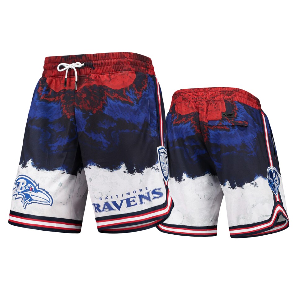ravens navy red americana pro standard shorts