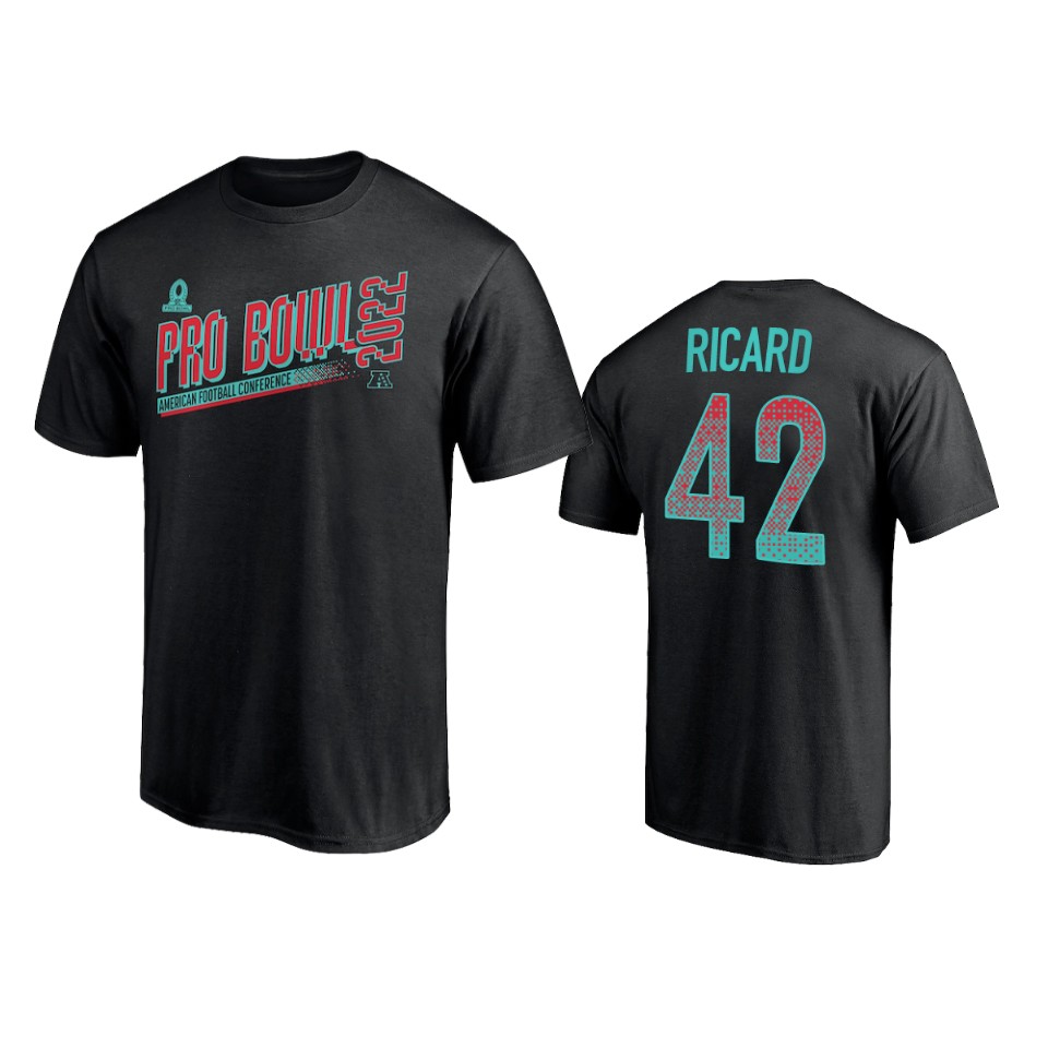 ravens patrick ricard black 2022 afc pro bowl t shirt