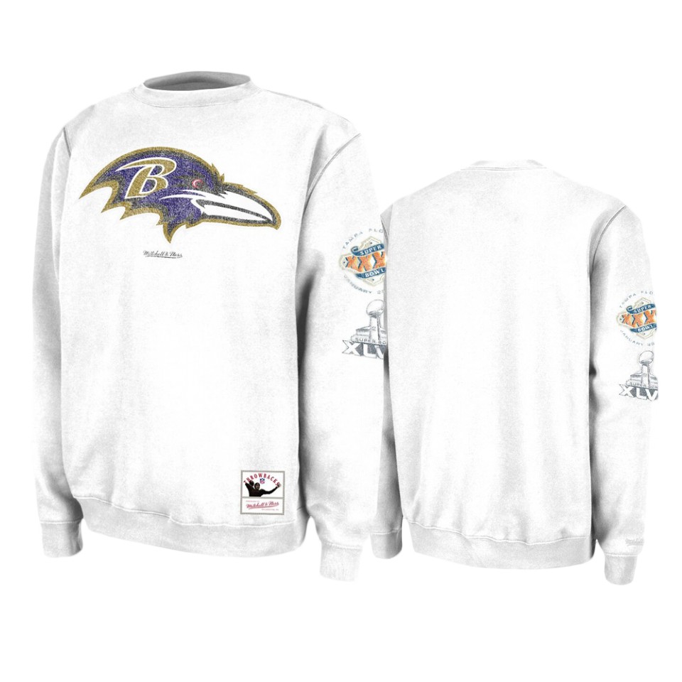 ravens white rings vip champions sweater