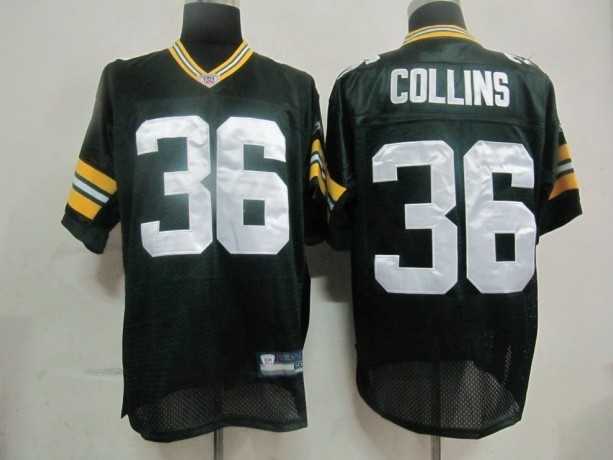 NFL jerseys green bay packers 36 collins green