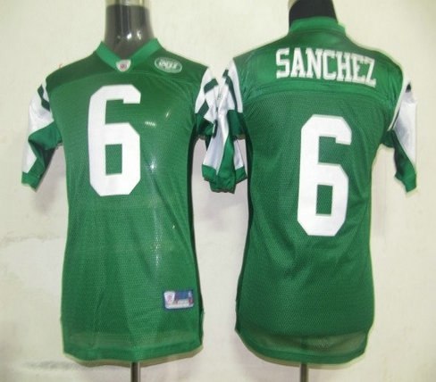 NFL jerseys new york jets 6 sanchez green [kids