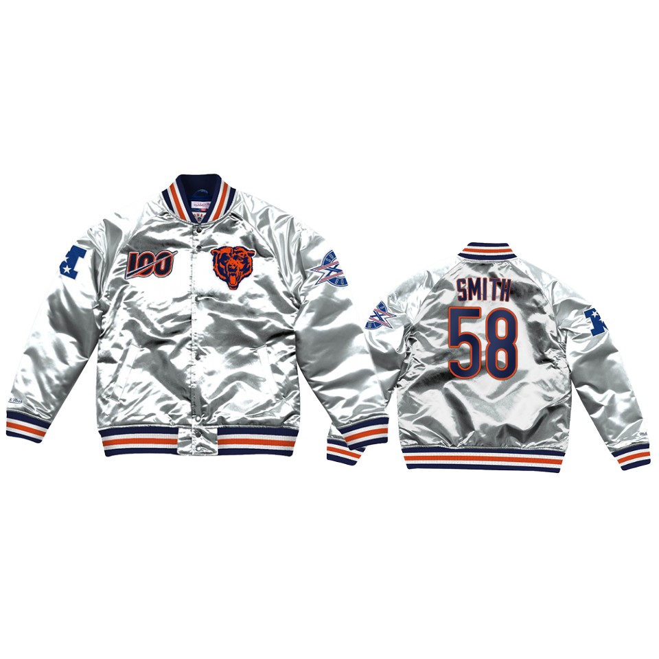 roquan smith bears silver super bowl nfl 100 jacket