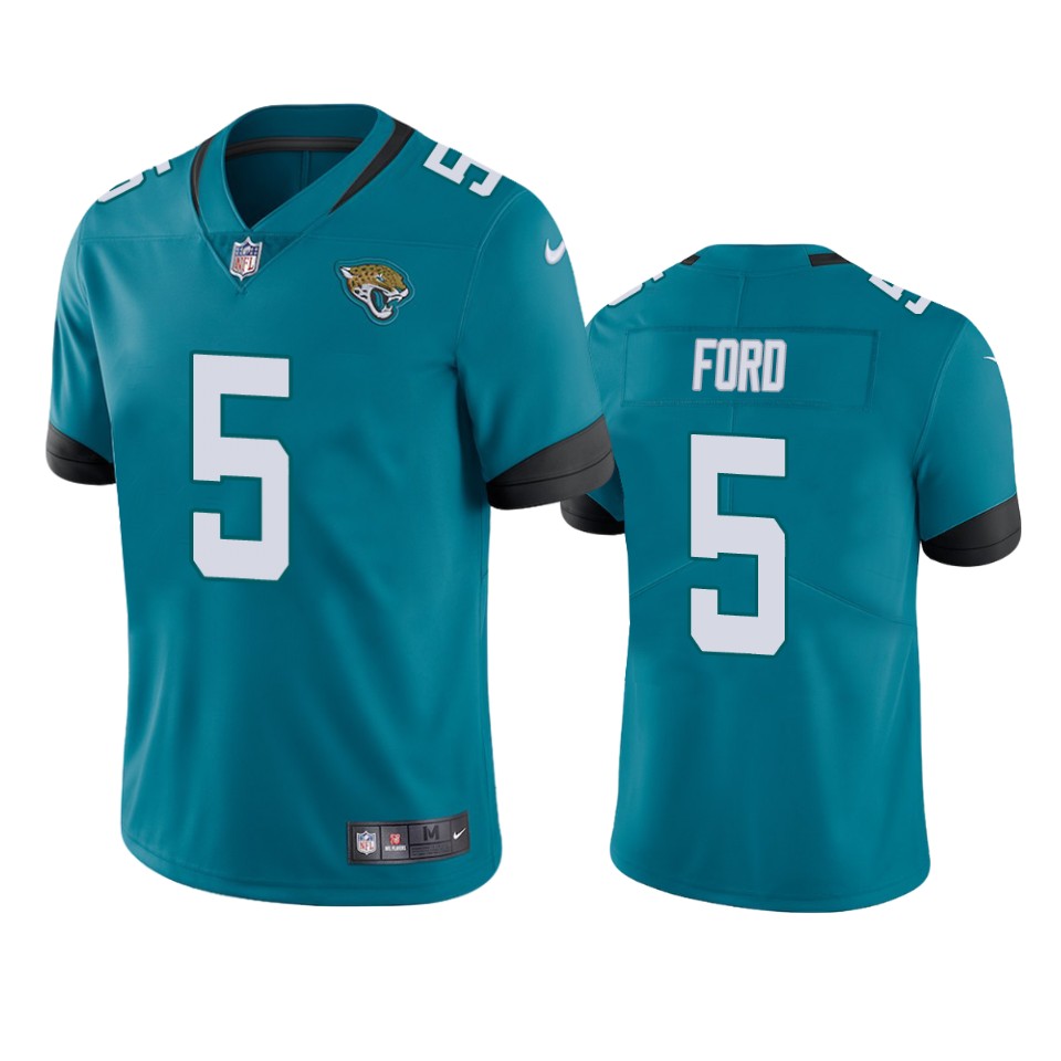 rudy ford jaguars teal vapor jersey