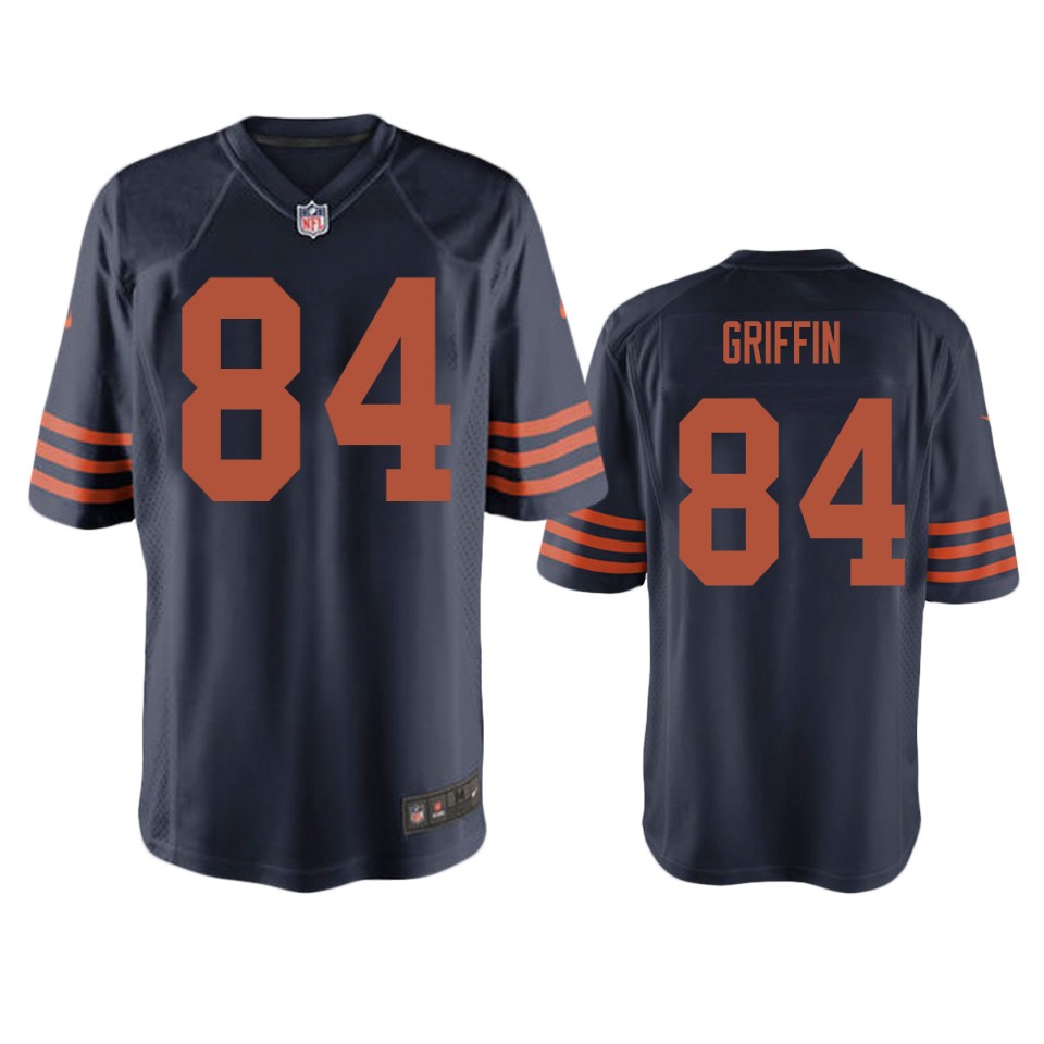 ryan griffin bears navy throwback game jersey