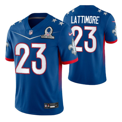saints-marshon-lattimore-2022-nfc-pro-bowl-jersey-royal-game