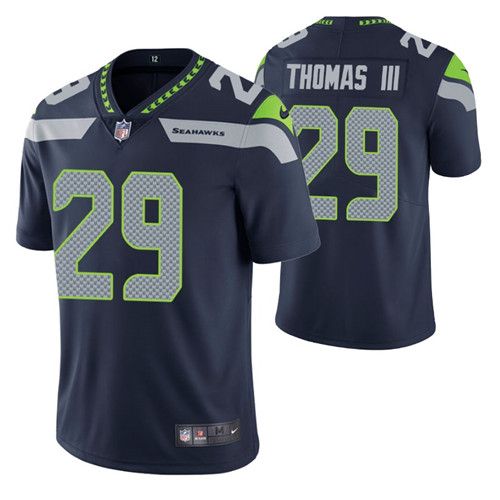 seahawks earl thomas iii vapor limited jersey college navy men stitched