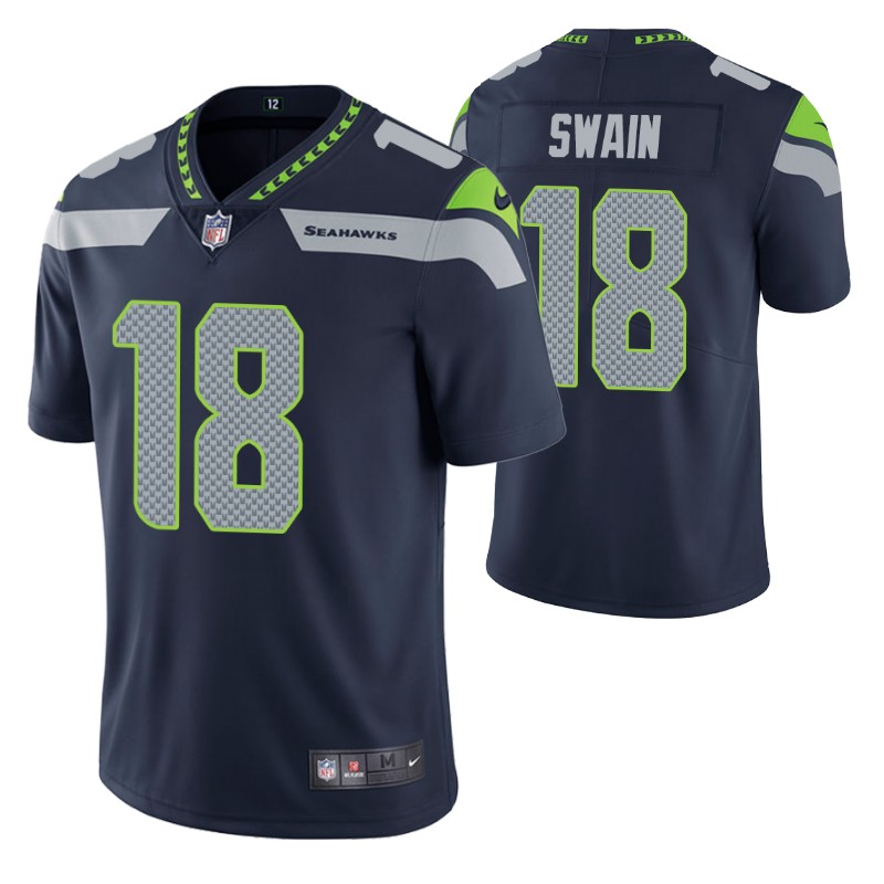 seahawks freddie swain vapor limited college navy jersey men stitched