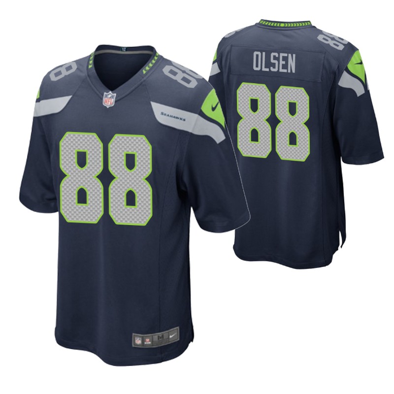 seahawks greg olsen retired player game jersey college navy stitched