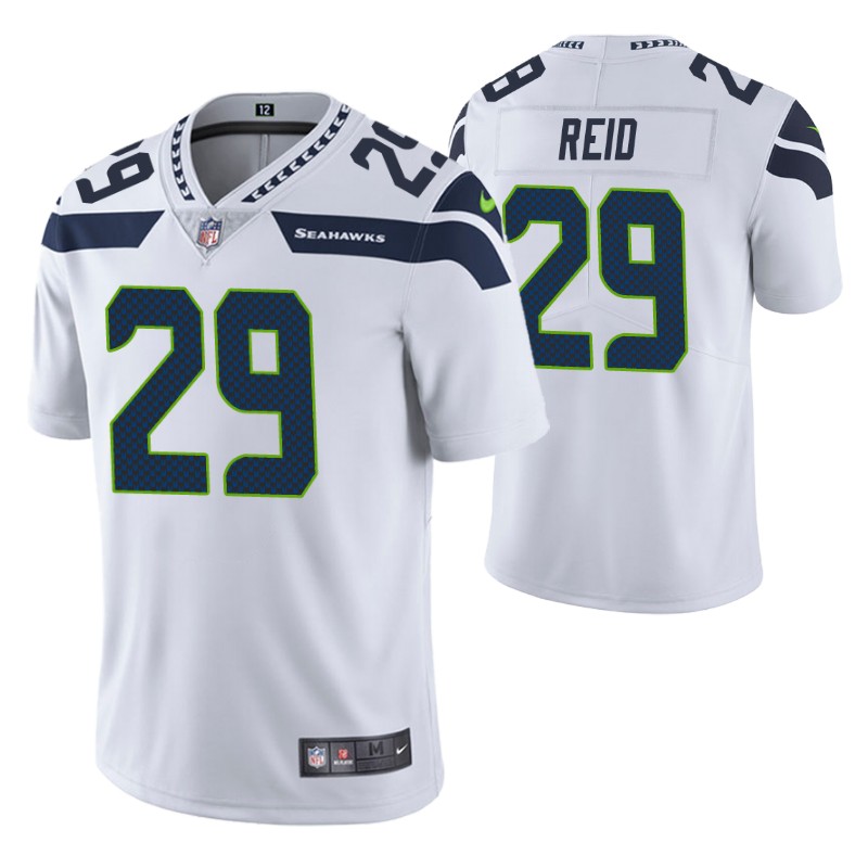 seahawks john reid vapor limited white jersey men stitched