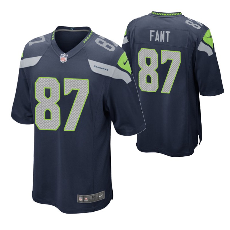 seahawks noah fant game jersey college navy stitched