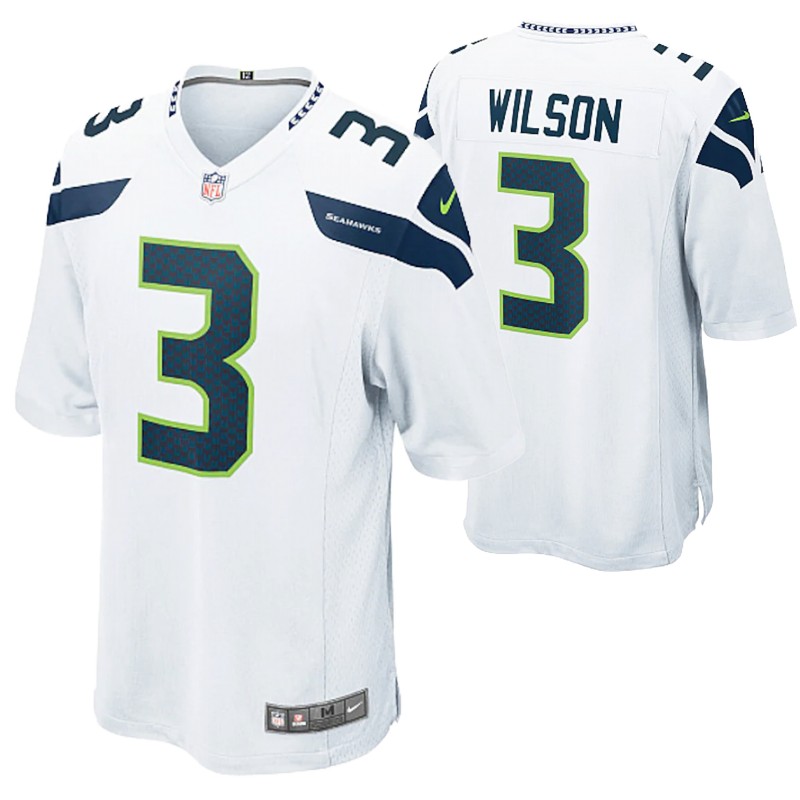 seahawks russell wilson game jersey white alternate stitched