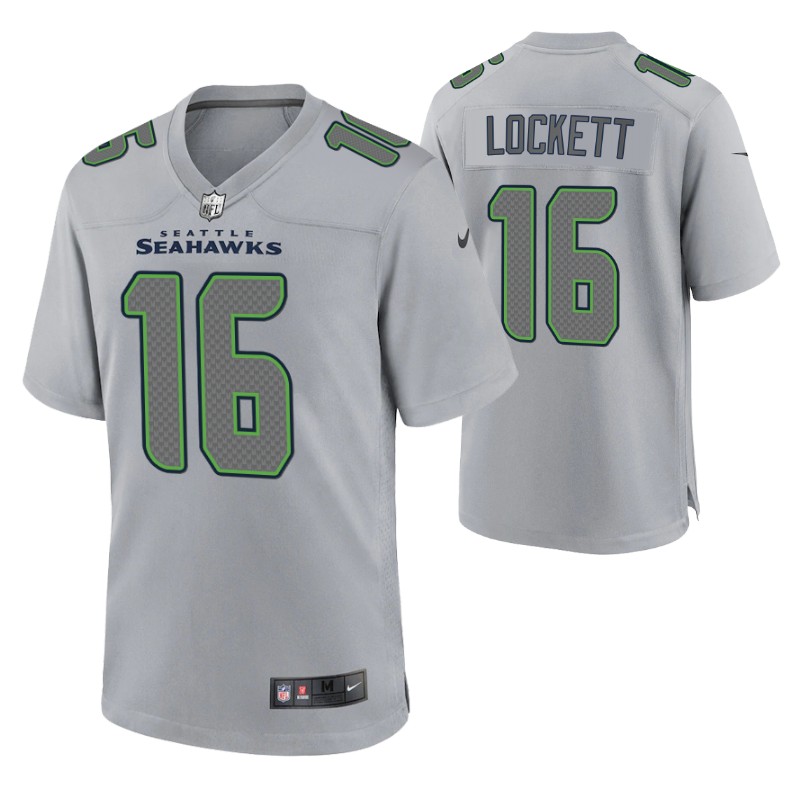 seahawks tyler lockett atmosphere game jersey gray stitched