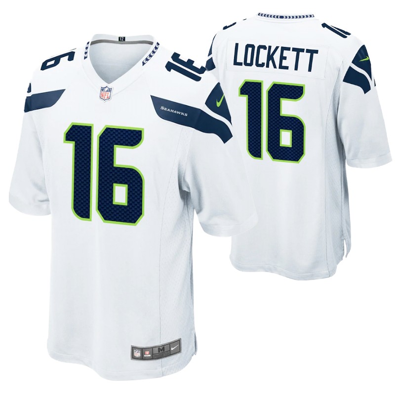 seahawks tyler lockett game jersey white alternate stitched