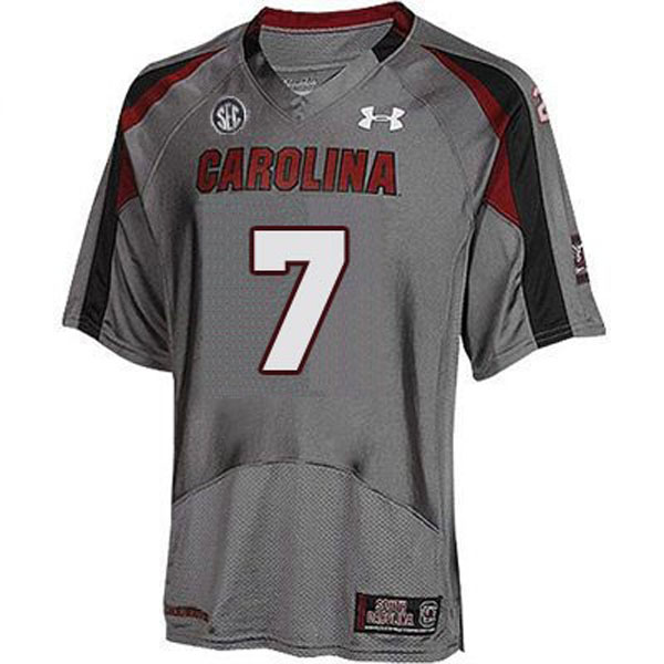south carolina gamecocks 7 jadeveon clowney gray football youth jersey