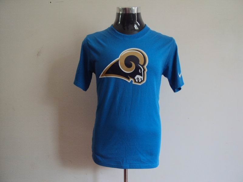 st. louis rams sideline legend authentic logo dri-fit t-shirt l.blue