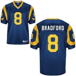 st.louis rams #8 bradford blue jerseys