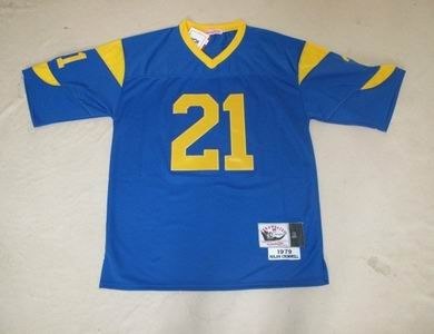 st.louis rams 21 nolan cromwell blue throwback jersey