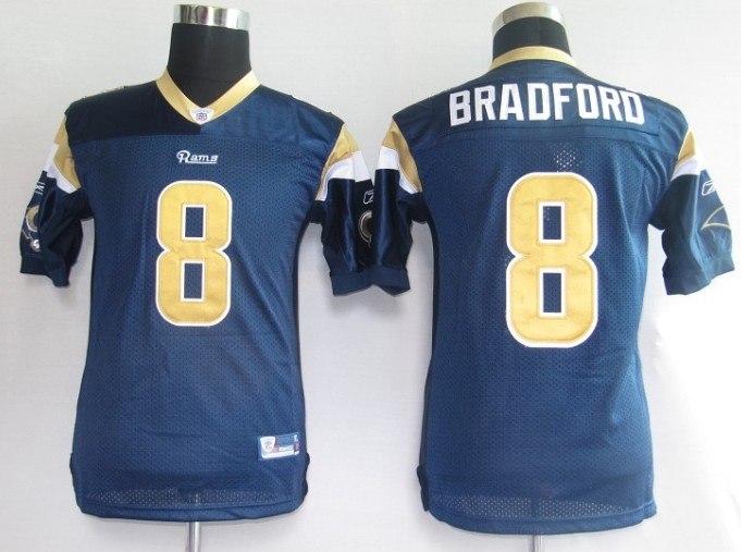 st.louis rams 8# bradford blue [kids