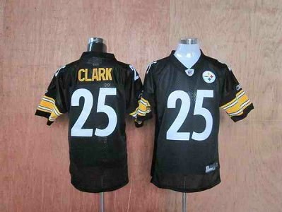 steelers 25 clark black youth jerseys