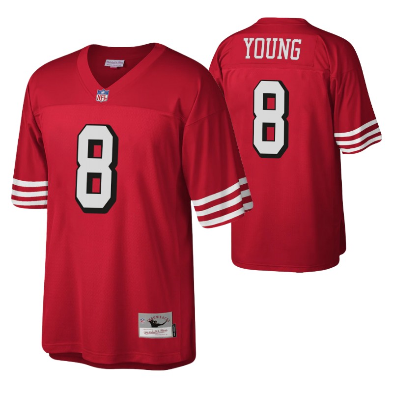 steve young legacy replica throwback scarlet retired player jersey stitched