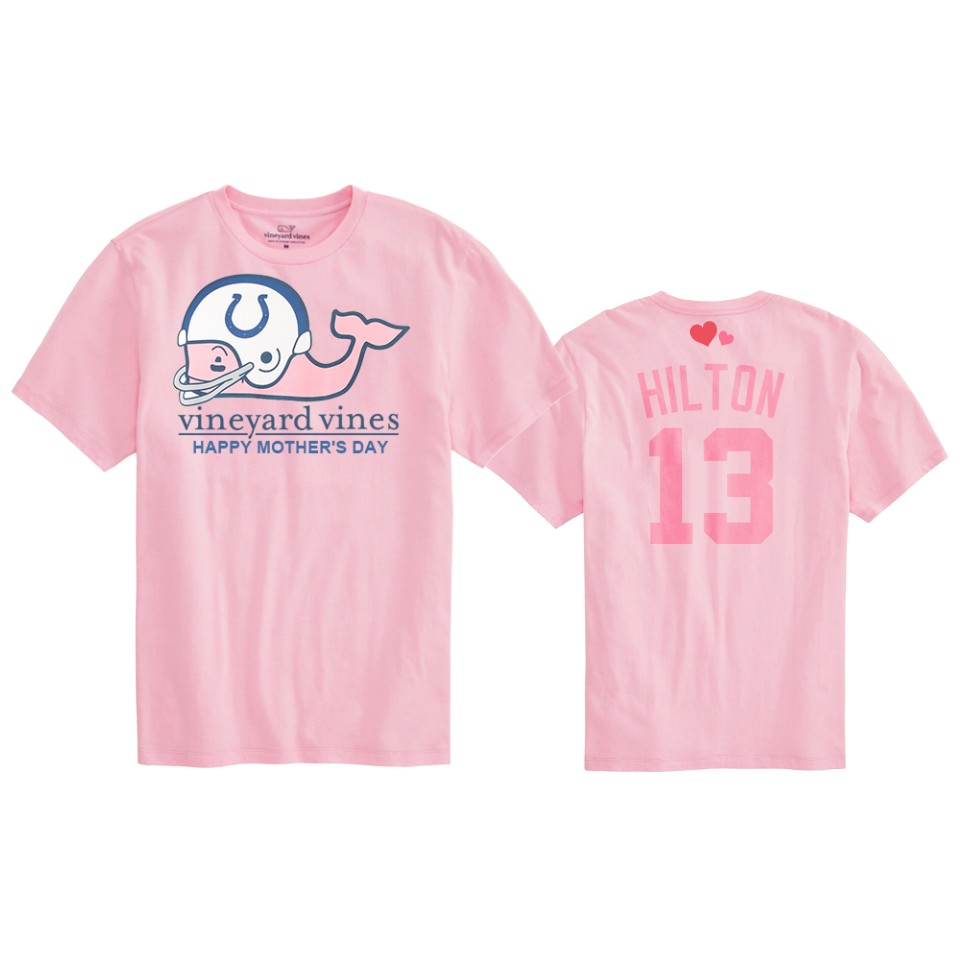 t.y. hilton colts pink mother's day t shirt