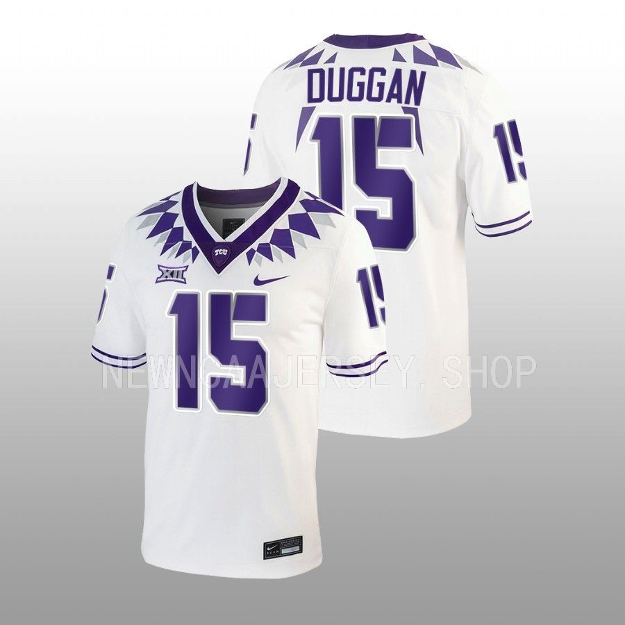 tcu horned frogs max duggan white untouchable football game jersey