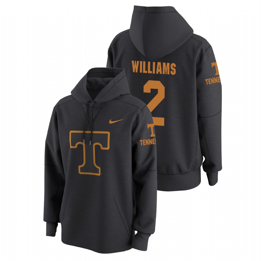 tennessee volunteers pullover grant williams anthracite tech travel men's hoodie