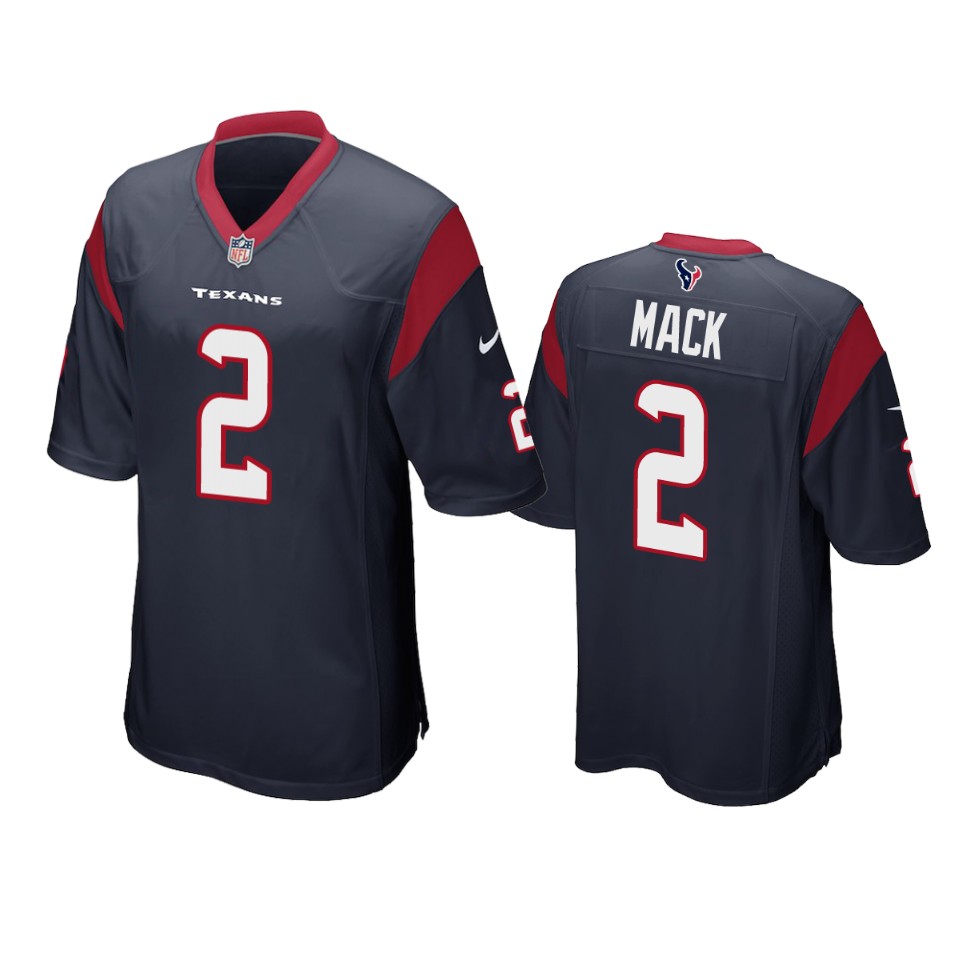 texans marlon mack game navy jersey