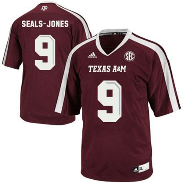 texas a&m aggies 9 ricky seals jones red football jersey