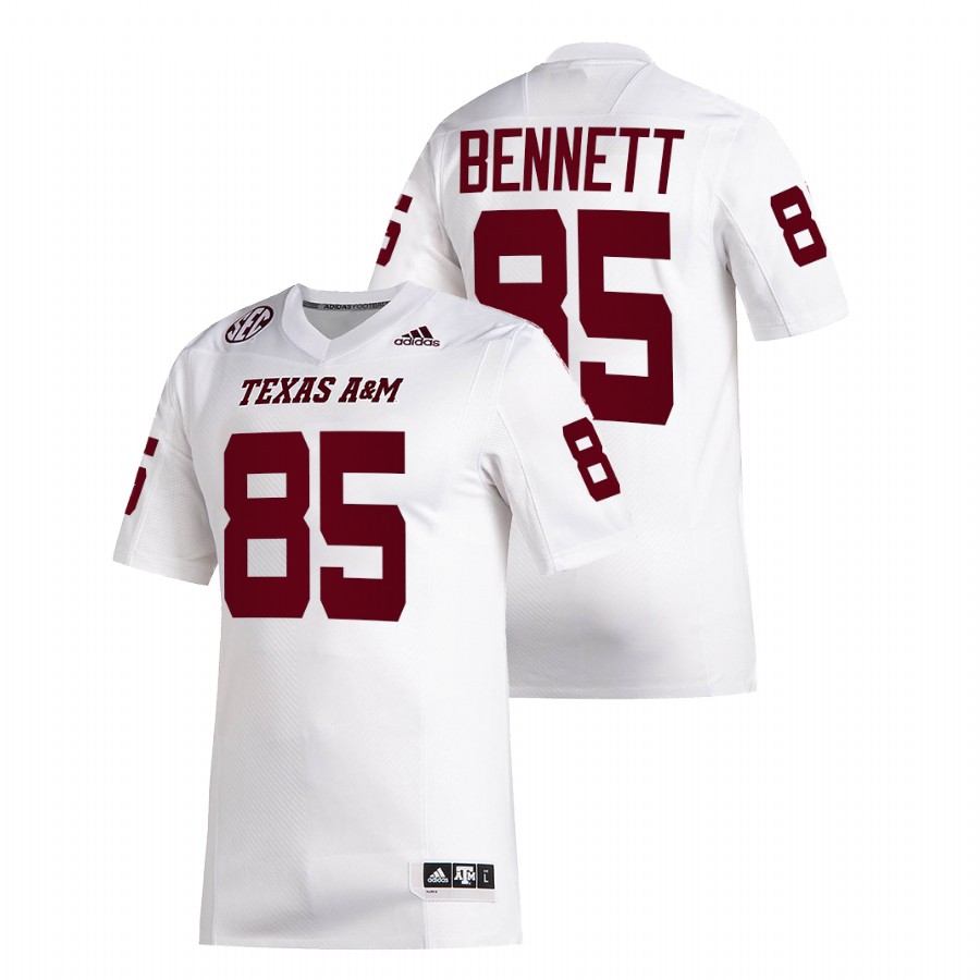 texas a&m aggies martellus bennett white college football alumni jersey