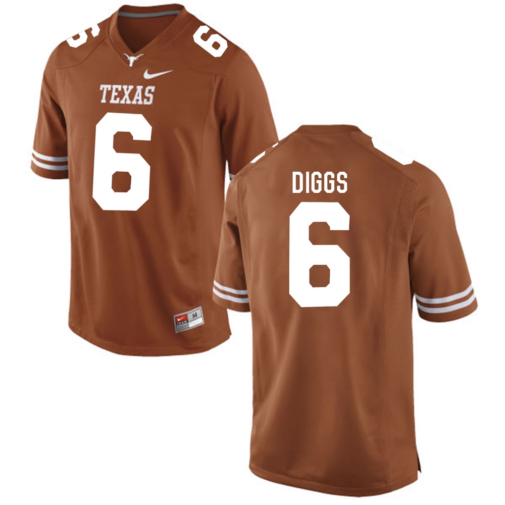 texas longhorns brunt orange quandre diggs college football jersey