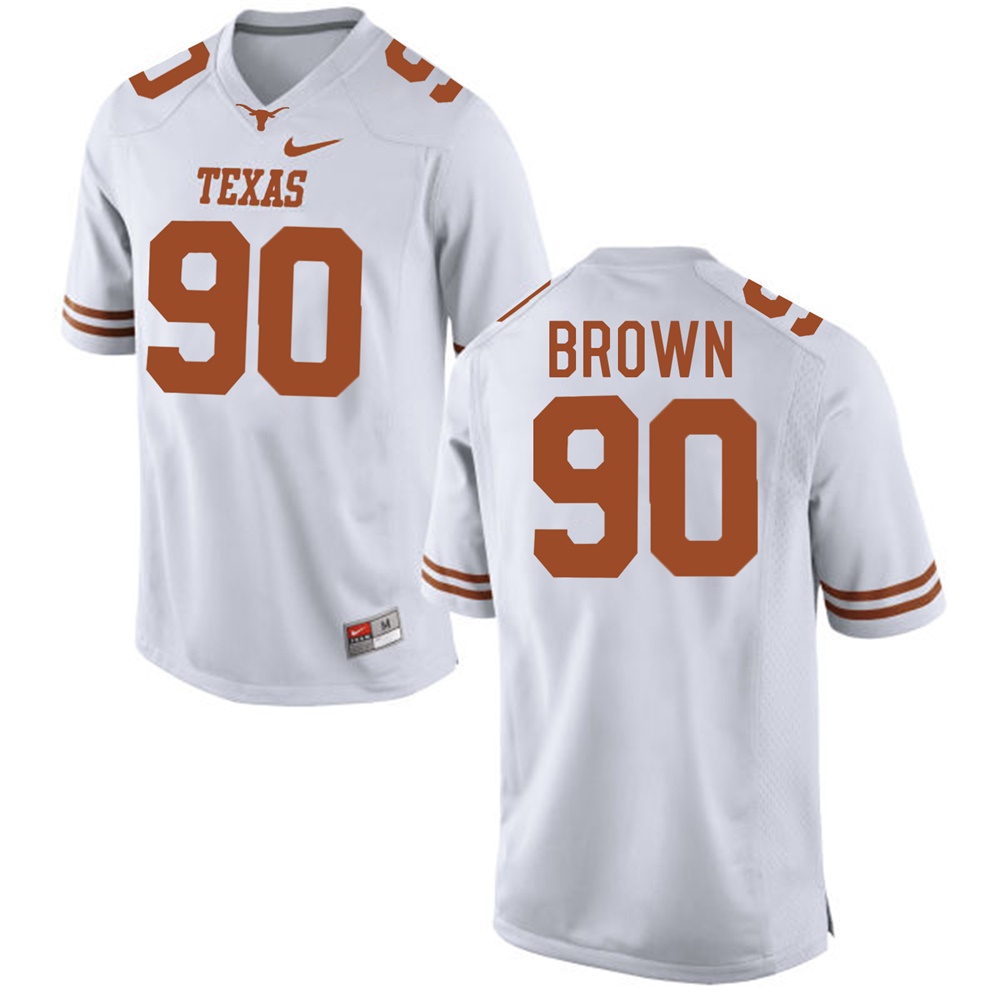 texas longhorns white malcom brown college football jersey