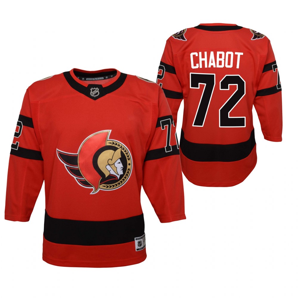 thomas chabot Ottawa Senators 2021 Reverse Retro Red Jersey Special Edition