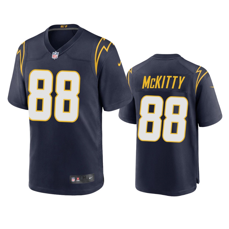 tre' mckitty chargers navy alternate game jersey