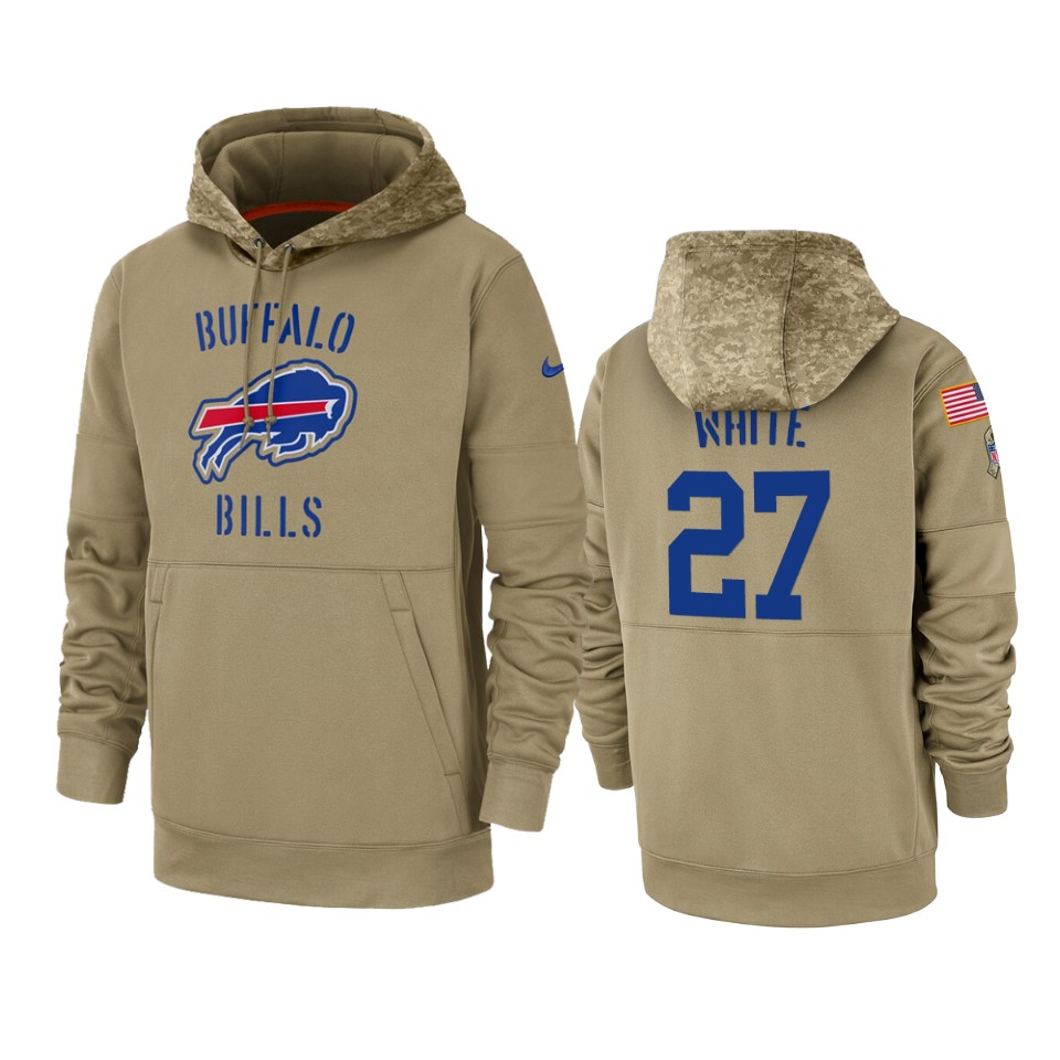 tre'davious white bills tan 2019 salute to service sideline therma hoodie