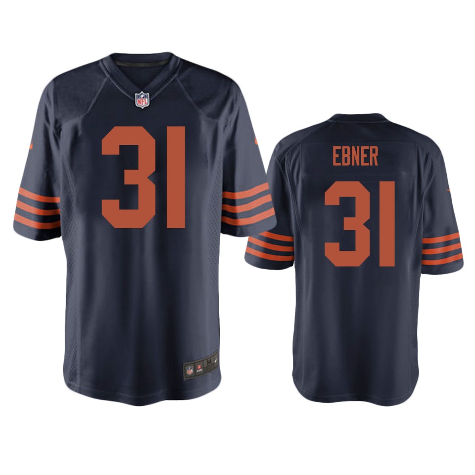 trestan ebner bears throwback game navy jersey