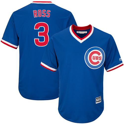 ubs #3 David Ross Blue Cooperstown Stitched Youth MLB Jersey