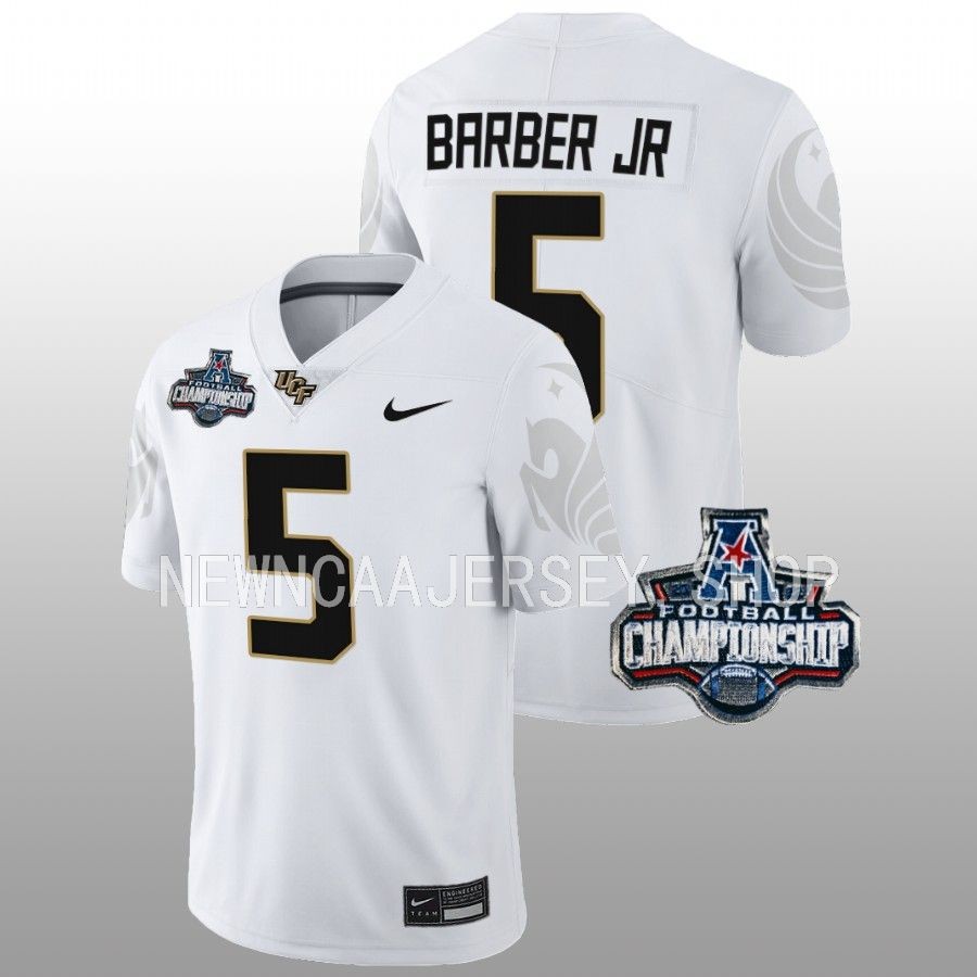 ucf knights ricky barber white 2022 american championship football jersey