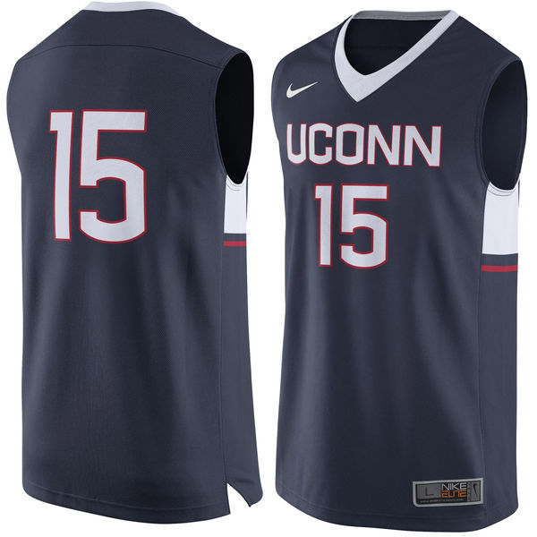uconn huskies 15 navy basketball jersey