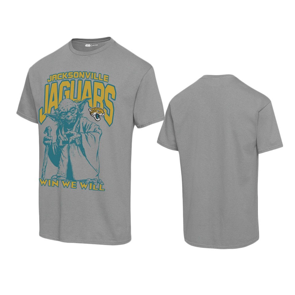 unisex jaguars graphite disney star wars yoda win we will t shirt
