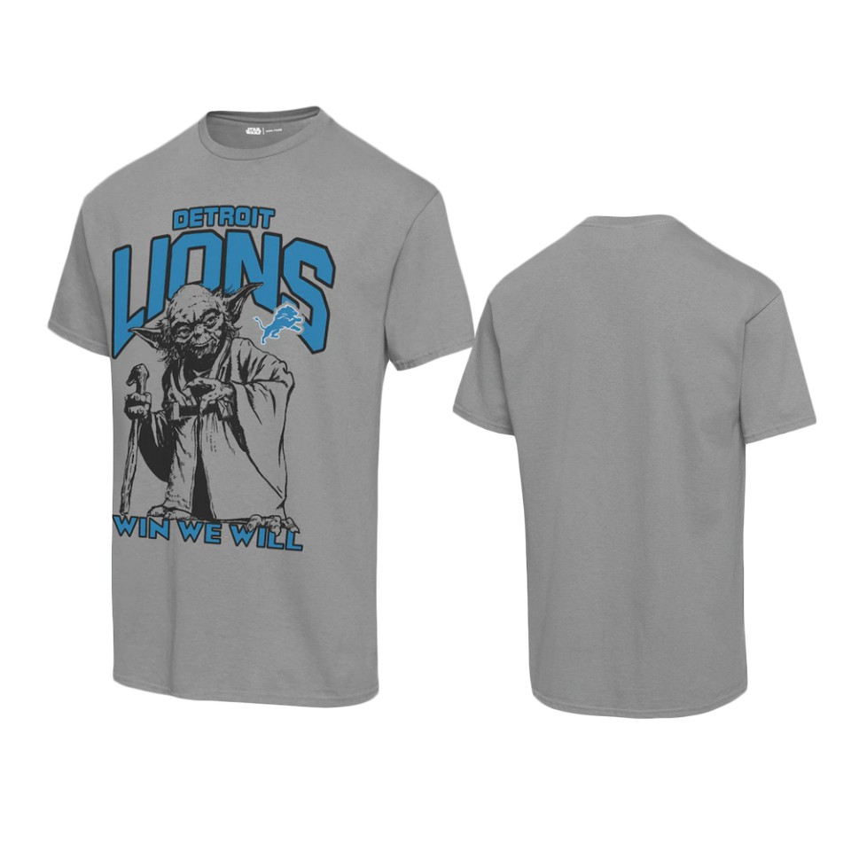unisex lions graphite disney star wars yoda win we will t shirt