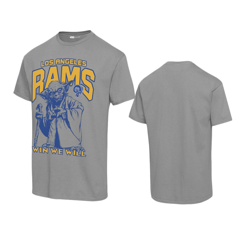 unisex rams graphite disney star wars yoda win we will t shirt