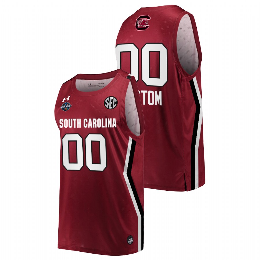 unisex south carolina gamecocks custom wine 2022 march madness final four ncaa women's basketball jersey