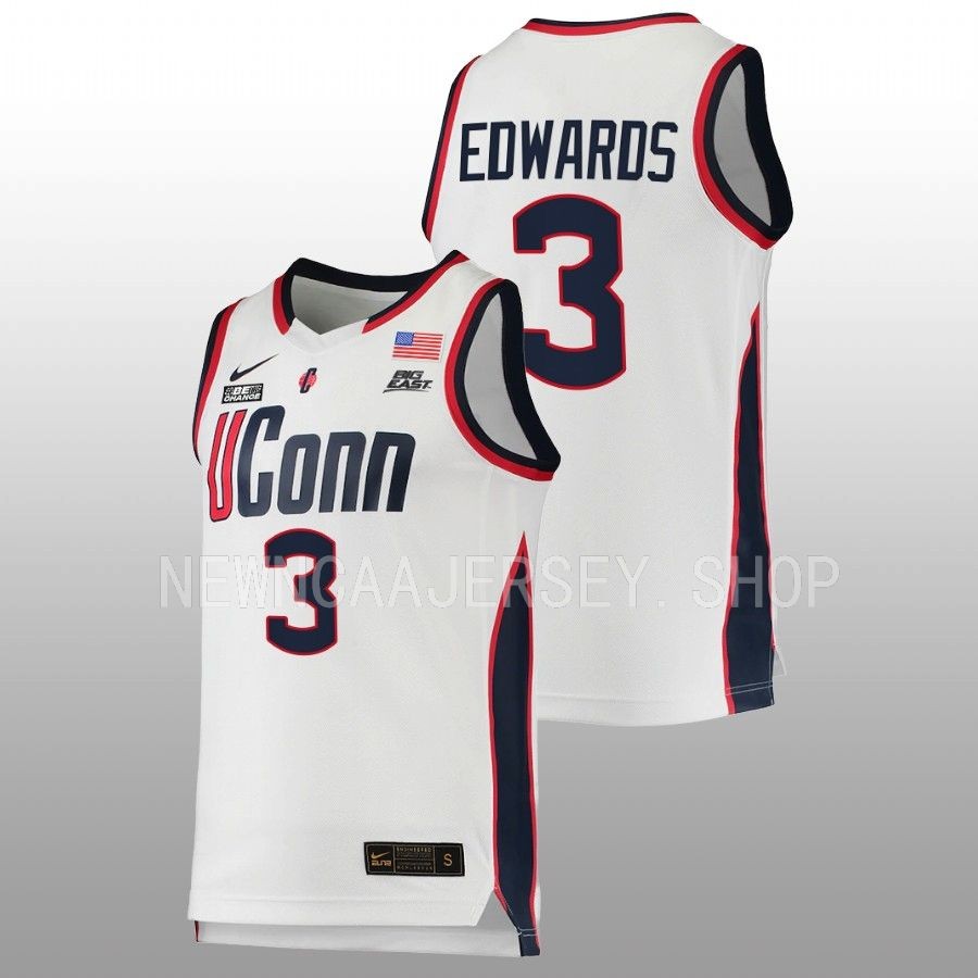 unisex uconn huskies aaliyah edwards 2022 23 replica women's basketball white jersey